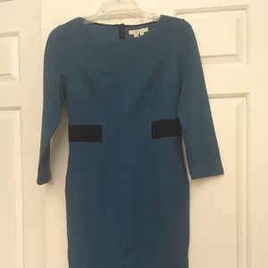 NWT Boden Laura Ottoman Dress, Turquoise, 2P